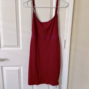 Yoins, wine red dress, size large, never worn, still has tags,cute detailing